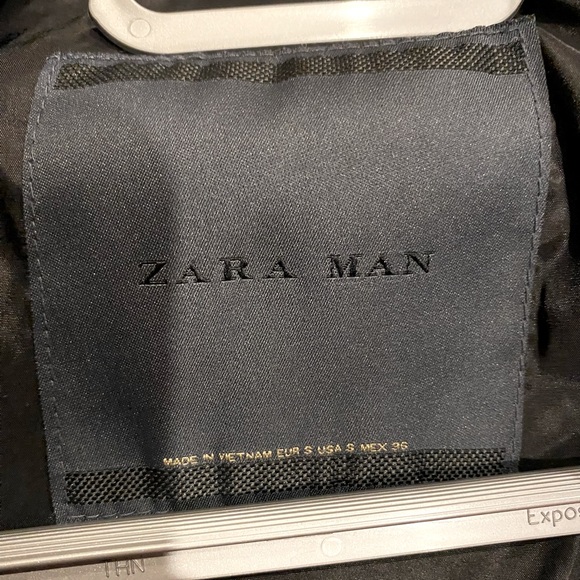 SOLD - ZARA Men’s Black Bomber Jacket - Size S - Picture 6 of 6